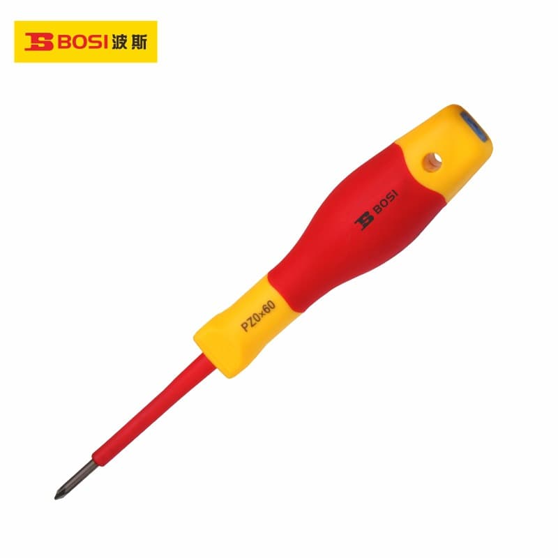 Persian VDE insulated cross-shaped screwdriver, manual AC withstand voltage 1000V screwdriver, insulated electrician screwdriver.