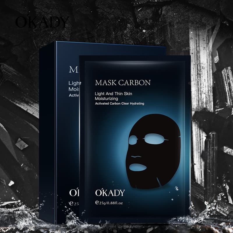 Ope Activated Charcoal Purifying Hydrating Facial Mask Box of 10 Sheets Moisturizing Deep Clean Glow Black Mask