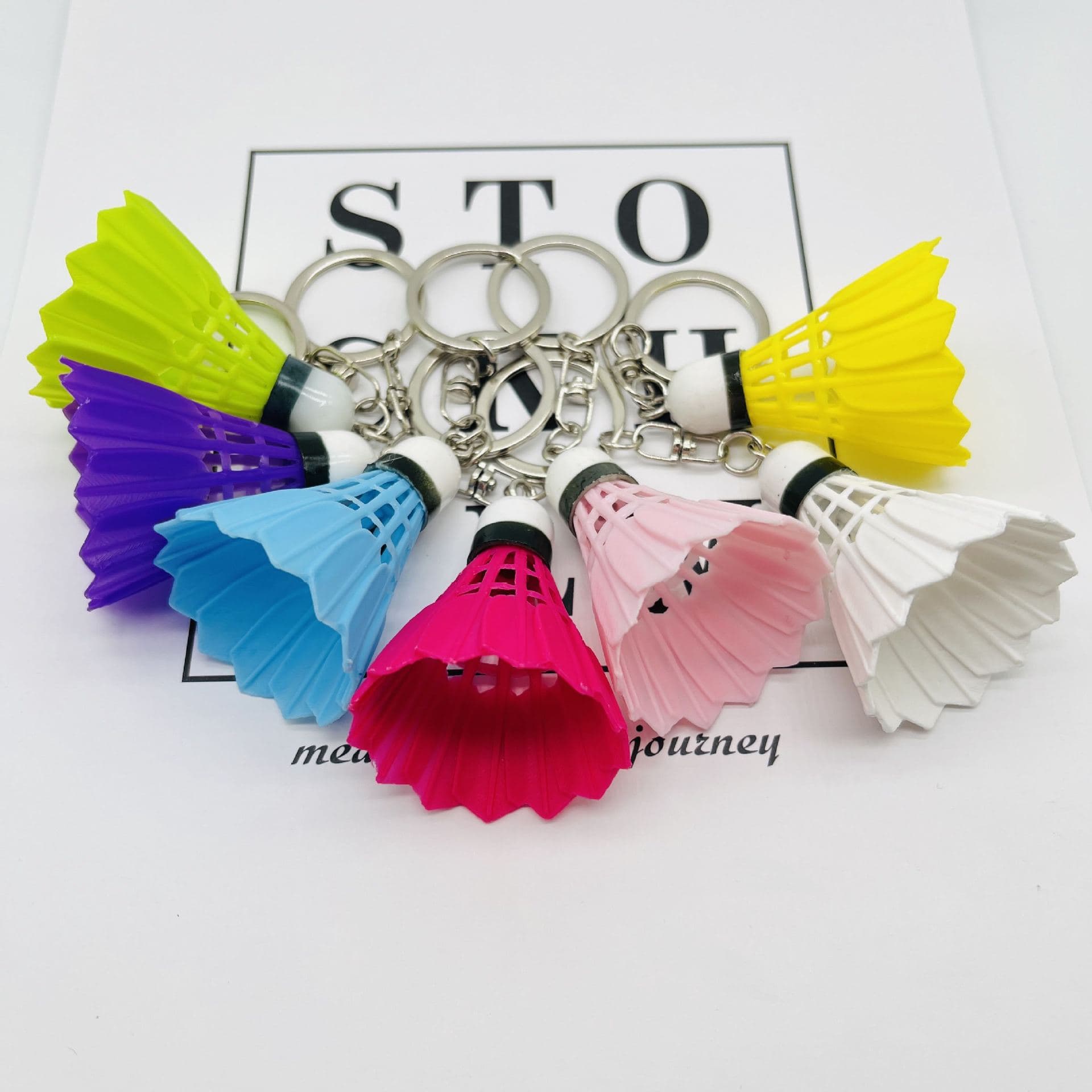 Mini Creative Sports Keychain Gift Small Ping Pong Ball Keychain Pendant Rope Ring Key Accessories