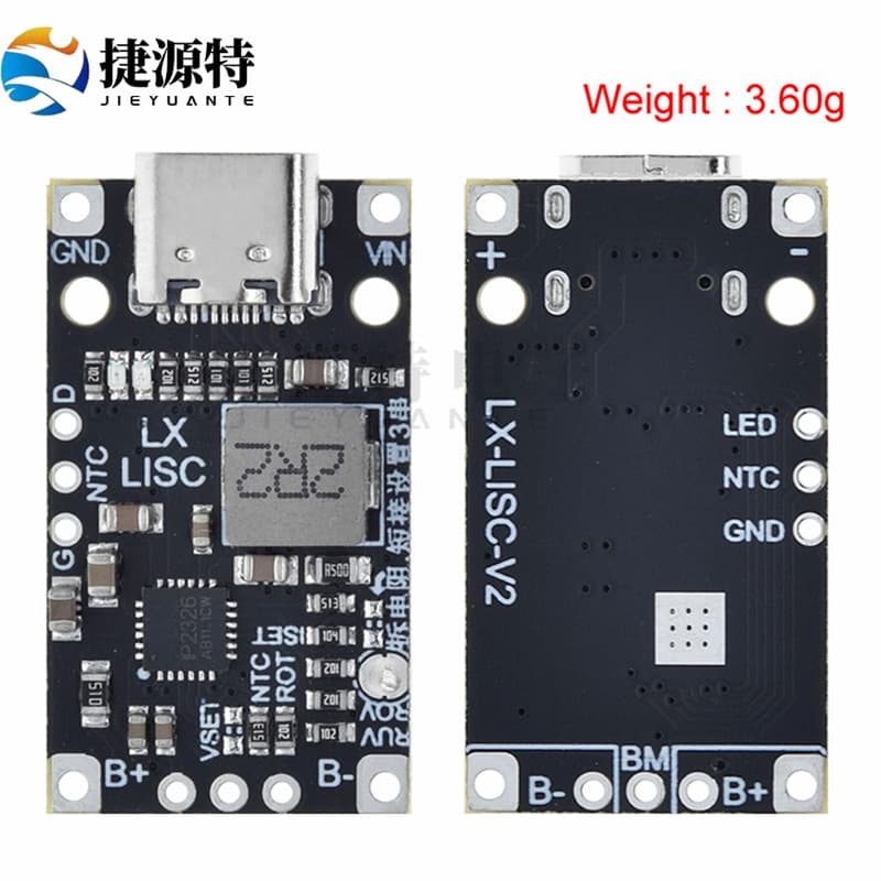 2S/3S 3.7V Li-ion Battery 5V Charge 2-Series/3-Series Li-ion Battery Buck-Boost Charging Module Supports QC Fast Charging