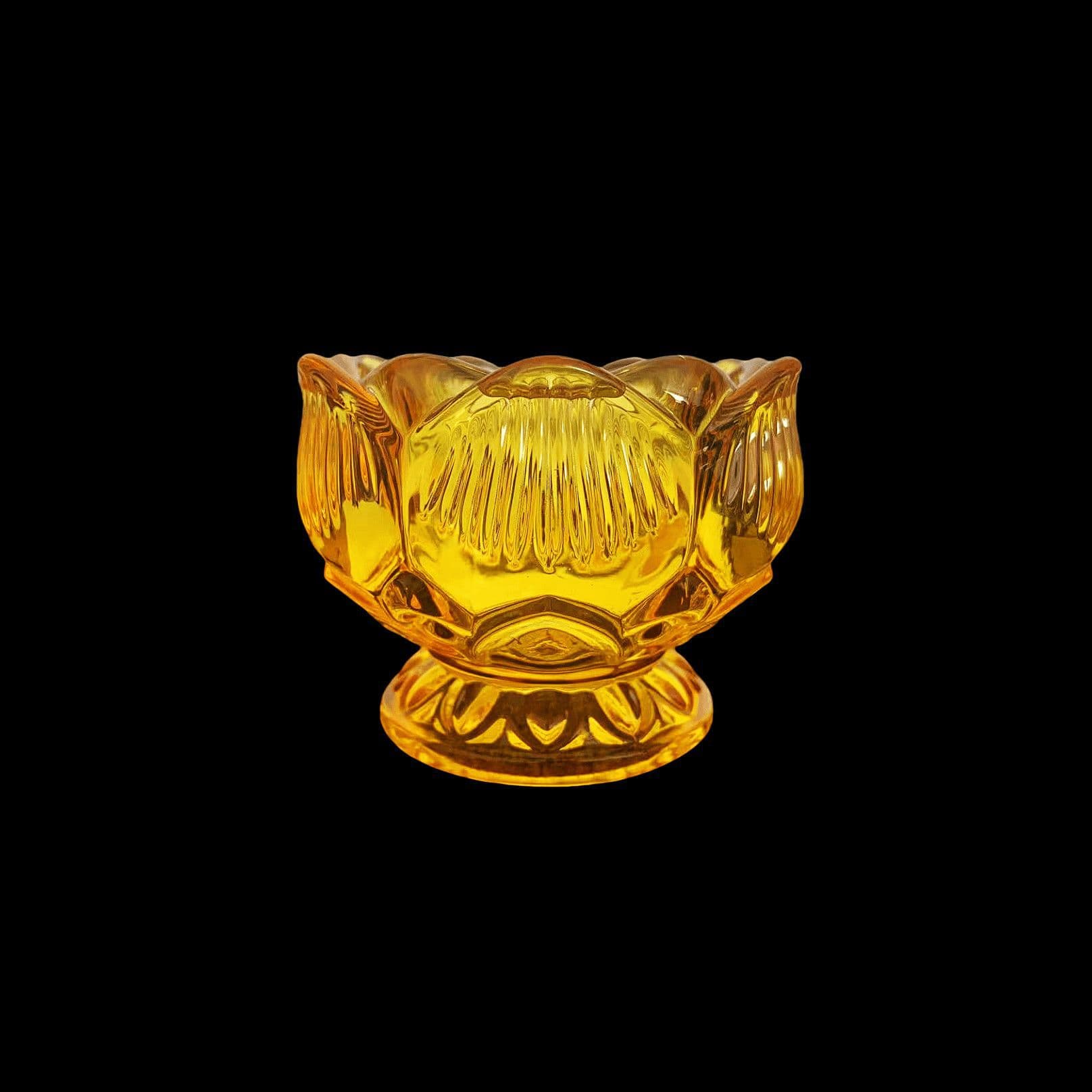 Seven-Color Lotus Ghee Lamp Base Fireproof for Buddhist Home Candle Holder Ghee Lamp Stand Seven-Color Candle Holder