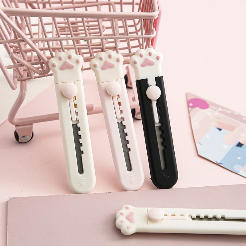 Moyan Mini Portable Cat Paw Craft Knife, Artistic Pencil Sharpener, Cute Compact Tool