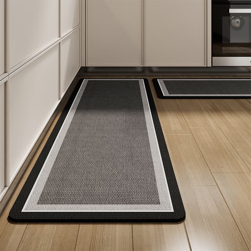 Cross-border simple home carpet kitchen water-absorbing and oil-absorbing floor mats household diatom mud long non-slip mats wholesale