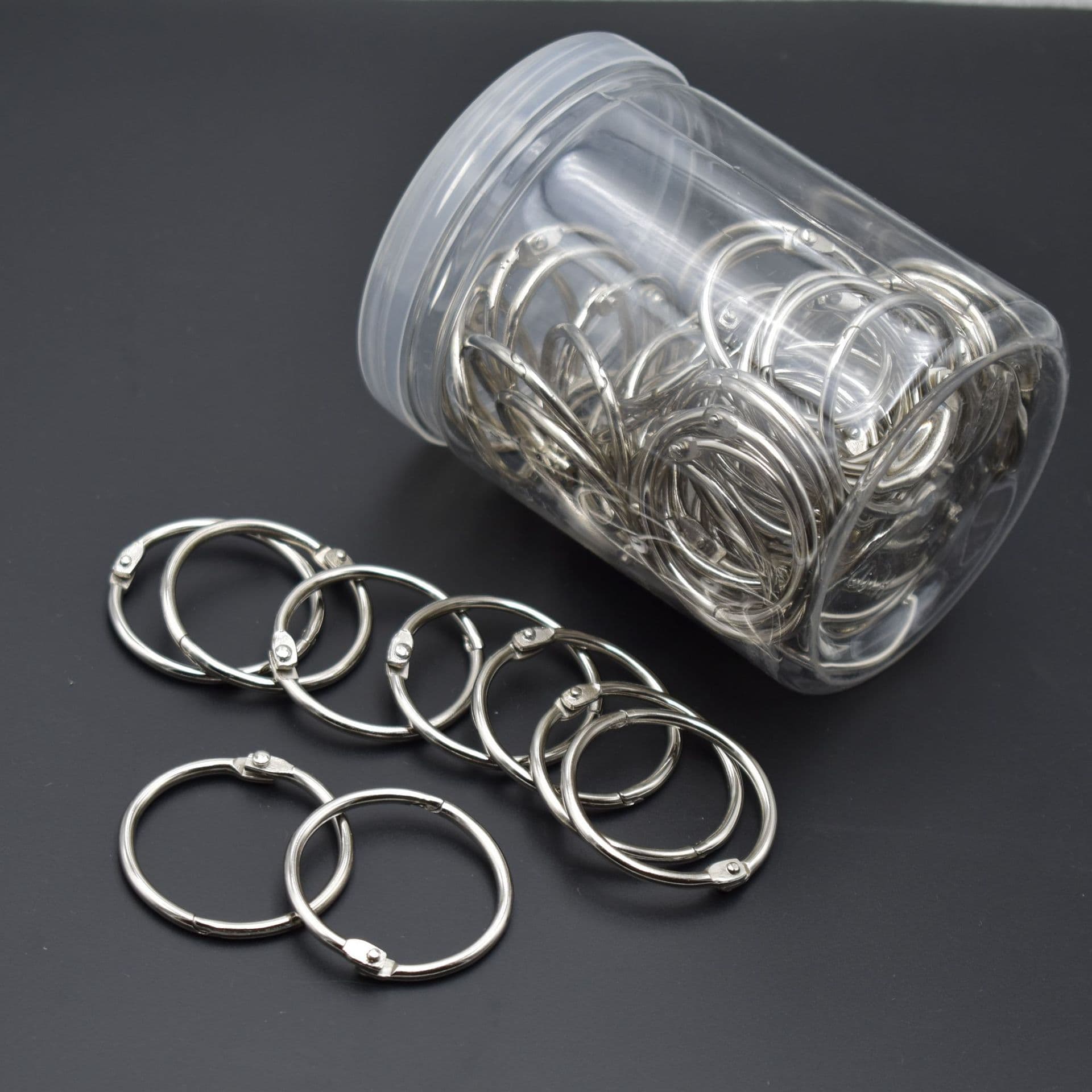 Factory wholesale loose-leaf rings, book rings, calendar binding wire rings, open snap rings, photo album card hanging rings, loose-leaf rings in stock