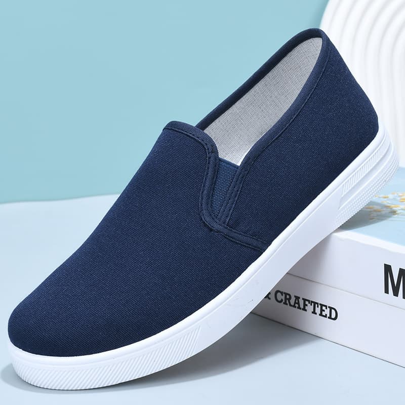 Blue Anti-Static Women's Slip-On Anti-Slip Wear-Resistant Flat Bottom Breathable Old Beijing Versatile Mine Shoes Work Canvas Shoes