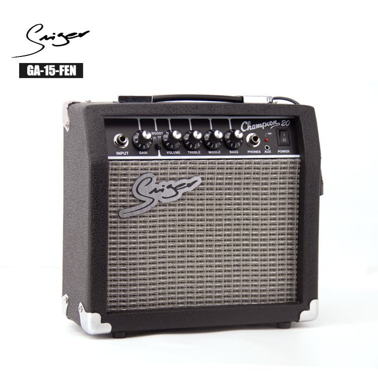Mini Instrument Speaker 15W Electric Guitar Amplifier Portable Guitar Amplifier