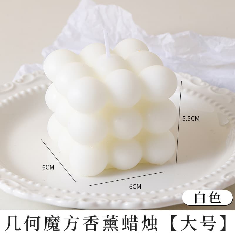 Cube Aromatherapy Candle Wholesale Decoration Trendy Bubble Shape Home Gift Scented Candle Stress Relief Tool