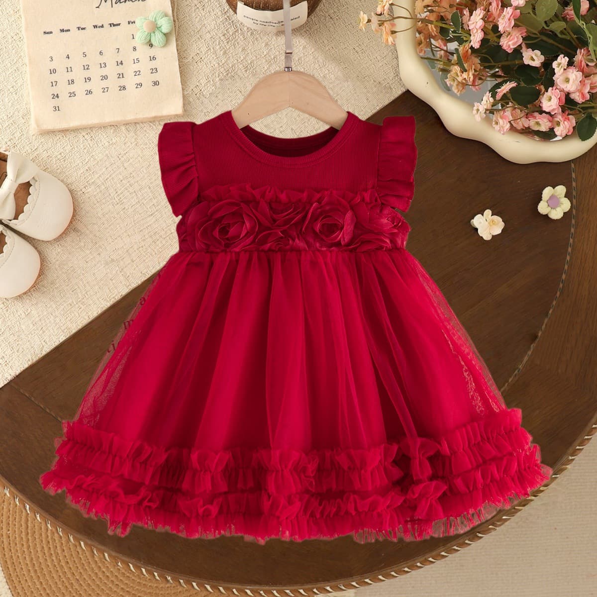 Girls Summer Dress New Arrival Baby Princess Dress Tutu Skirt First Birthday Party Outfit Infant Toddler Clothing