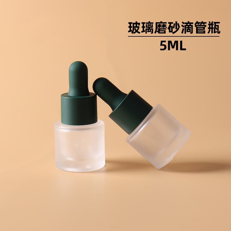 5ML 10ML Transparent Frosted Glass Dropper Bottle, Essential Oil Serum Dispenser Bottle