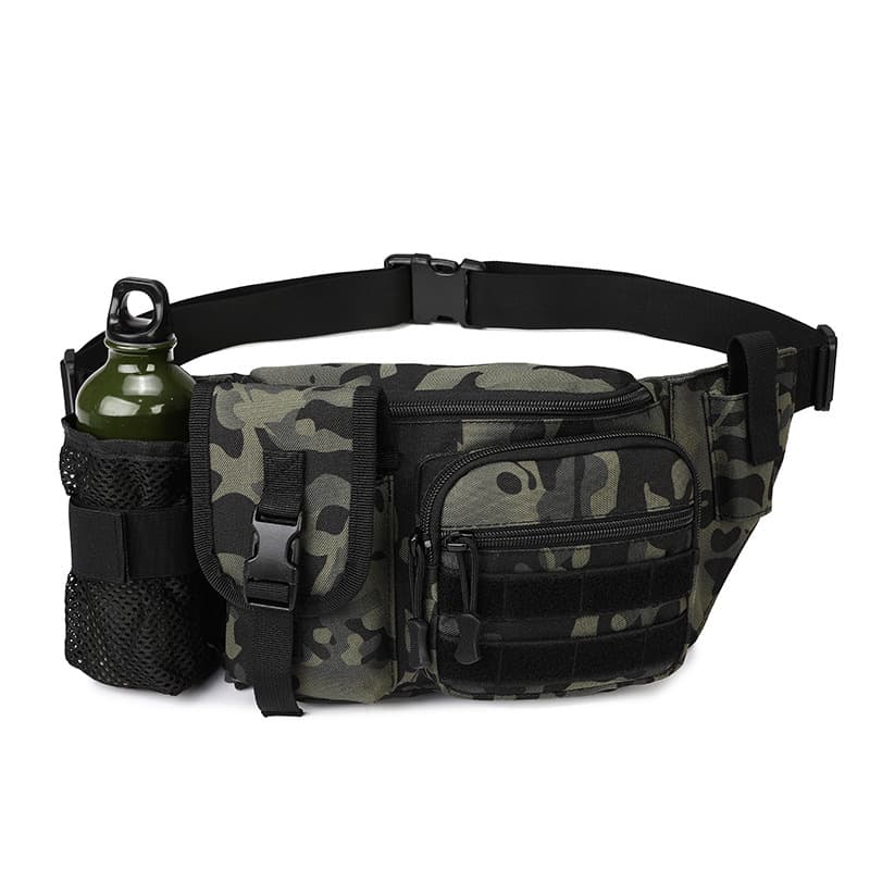 Men's Waist Bag Multifunctional Lure Bag Camo Tactical Wear-Resistant Construction Outdoor Hiking Cycling Motorcycle Touring Camo Work Bag
