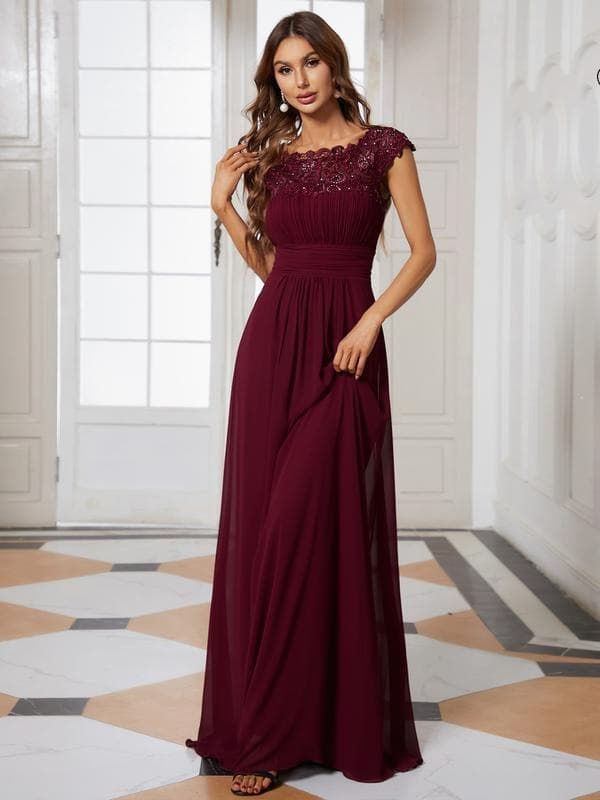 B 73783 Lace Evening Dress for Bridesmaids