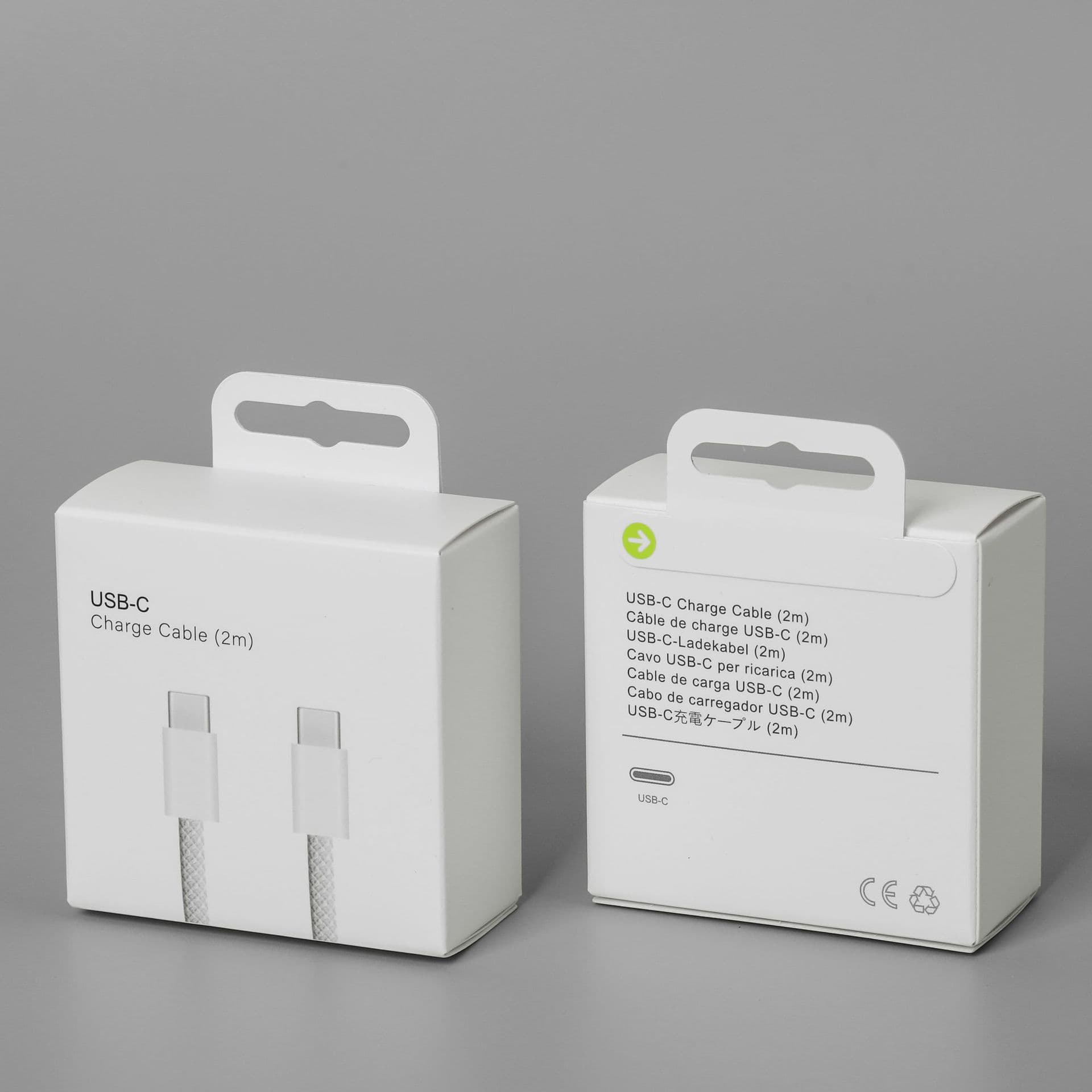 PD Data Cable Type-C Packaging Box Apple 20W 35W Charger Set Packaging Wall Charger Paper Box Stock Wholesale