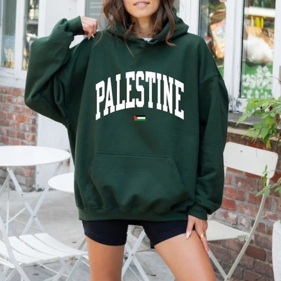 PALESTINE Sweatshirts Varsity Patine Hoodie Daily Life Patin