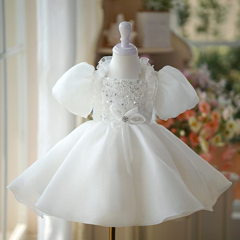 Princess Dress for Girls High-End Flower Girl Wedding Little Girl Wedding Dress Children Host Piano Performance Costume