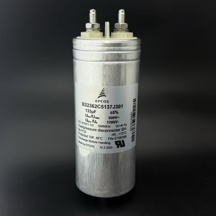 Original Box New B32362C5137J301 133UF 500V EPCOS 85*200 AC Filter Capacitor