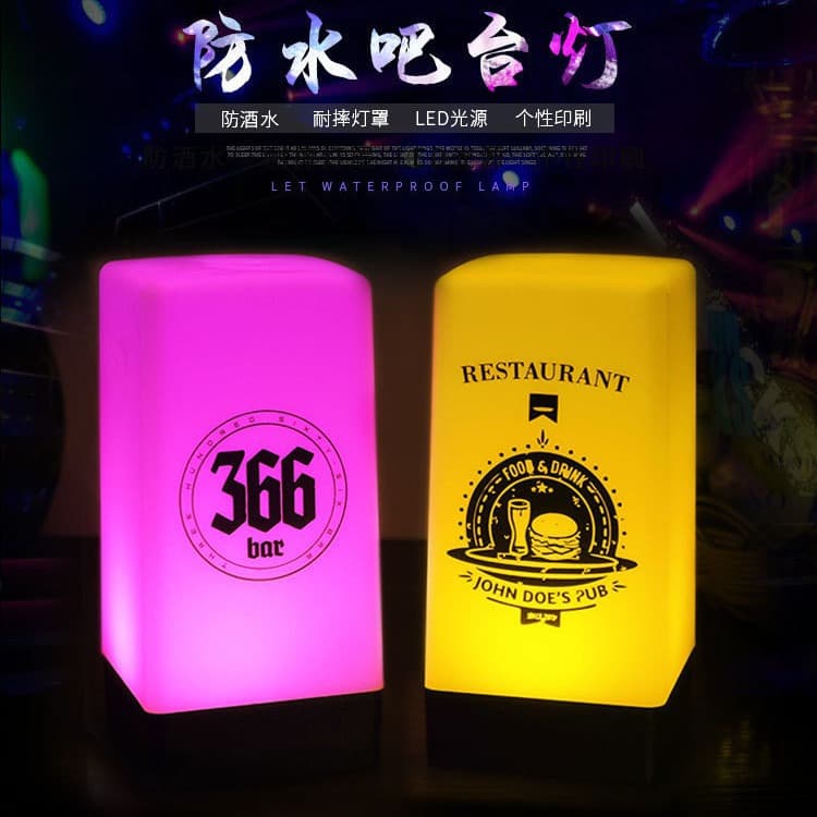 Bar deck lamp table lamp rechargeable bar restaurant creative custom atmosphere number table lamp atmosphere lamp rechargeable model