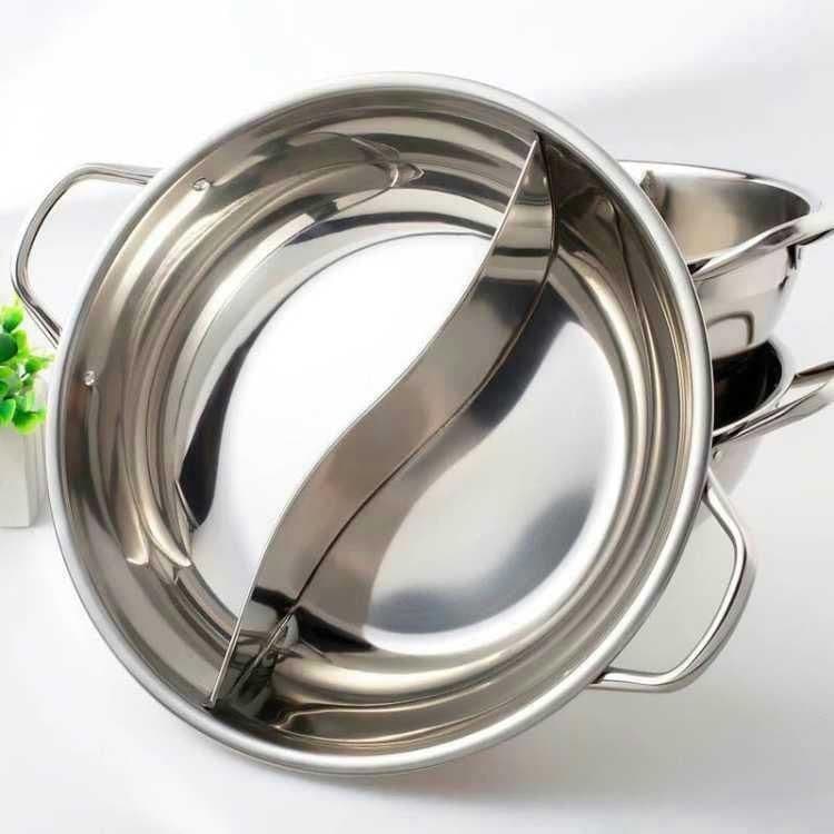 Yuanyang pot hot pot pot thickened stainless steel induction cooker pot shabu-shabu household Yuanyang pot double flavor pot clear soup pot