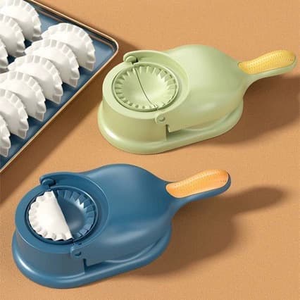 New 2-in-1 Dumpling Maker Tool, Home Kitchen Dumpling Wrapper Press Mold, Easy to Operate, Dough Roller and Wrapper Maker