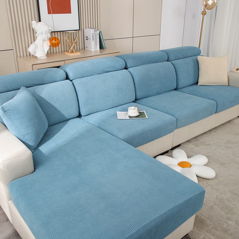 Universal Elastic Sofa Cover Set, Full Wrap, Simple Modern Style, Cushion Cover, All-Season Use