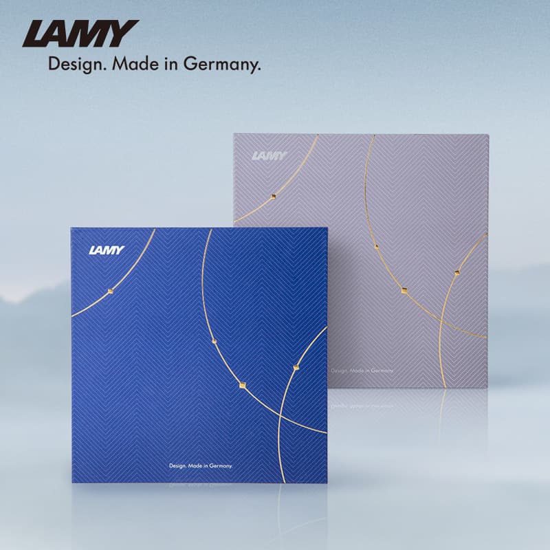 Lamy Fountain Pen Ballpoint Pen Spirit Mirror Gray Clear River Blue Business Gift Box Ink Pen Gift Box Stationery Writing Practice Pen