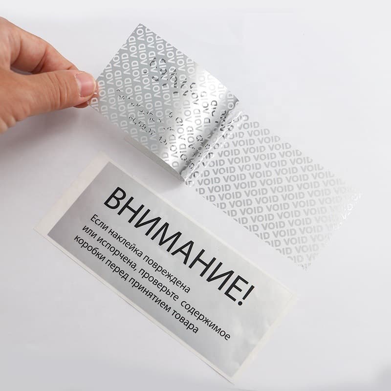VOID/DR.LF etc. Anti-Counterfeit Sticker Silver White Transparent Residue Label Camera Specific No-Residue Label