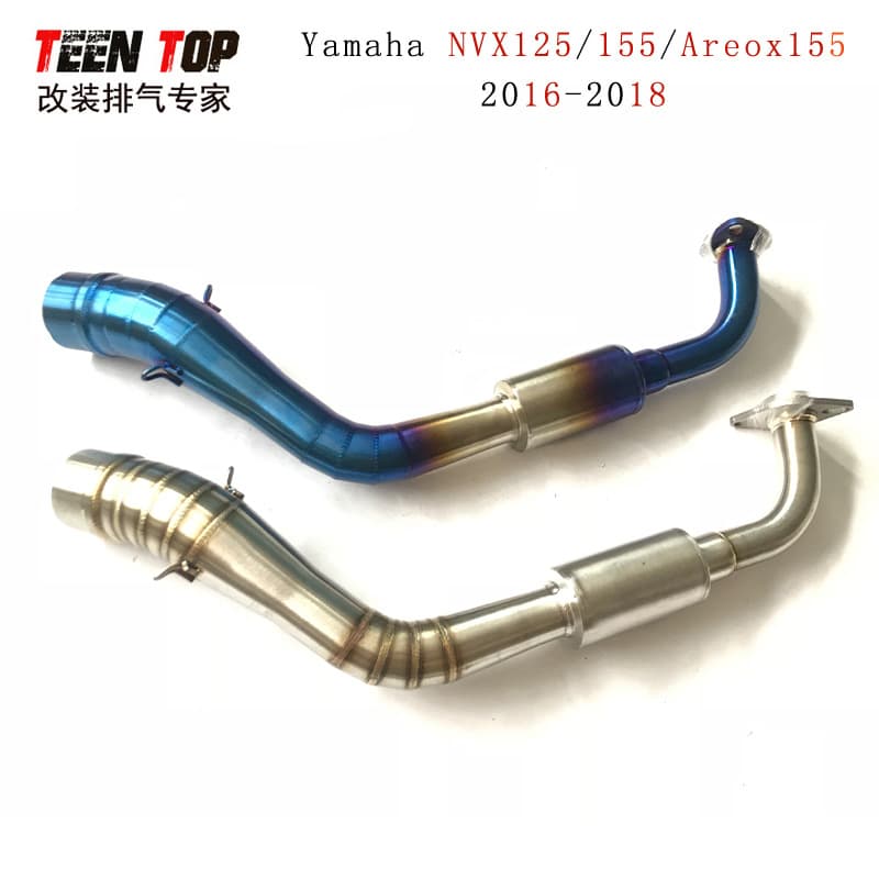 Stainless Steel Exhaust Front Pipe for Yamaha NVX155 NVX125 Aerox155 NMAX Exhaust 16-18