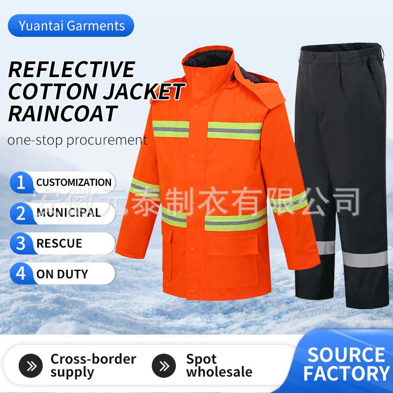 Custom Reflective Thermal Coat for Security Traffic Duty