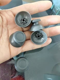 PS5 Thumbstick Caps Mushroom Head Button Caps PS5 Controller 3D Joystick Caps 3D Button Caps Replacement Caps Gray