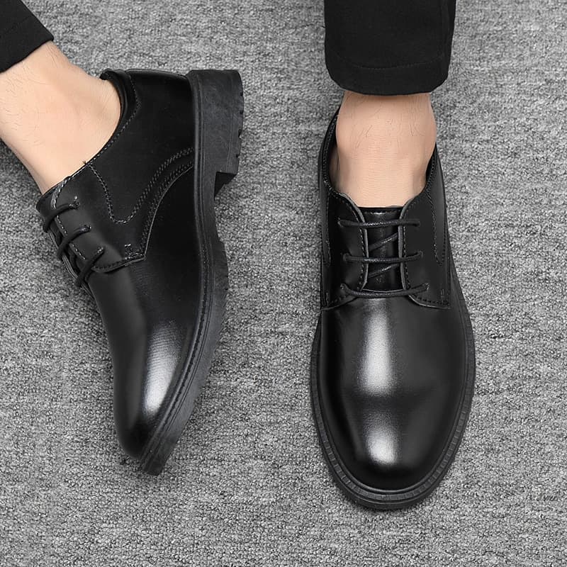 Cross-border men's suits and leather shoes, business formal and casual, British style groomsmen's soft-soled men's shoes, black breathable groom's wedding shoes