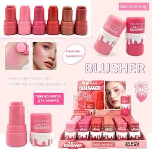 Hold Morning 6-Color Multi-Use Blush Stick Cross-Border Cosmetics Wholesale Blush Cream Blush