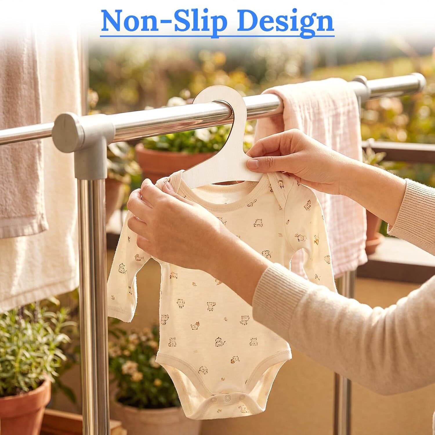 Cross-border wooden children's clothes hanger hook wholesale creative home pendant DIY baby clothing storage rack children's room