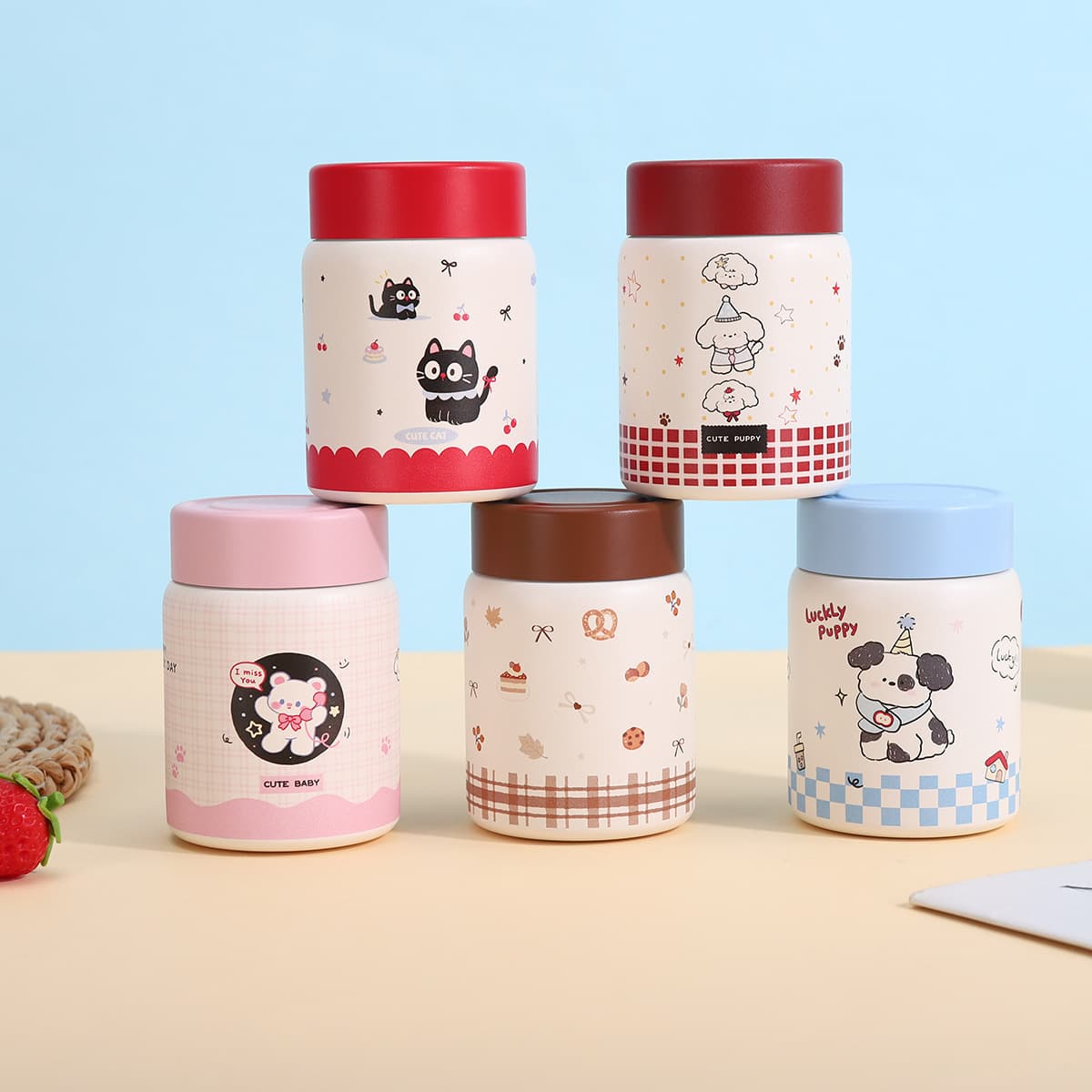 2026 New Mini Cute Insulated Cup Stainless Steel High-Looking Handy Cup Ins Tremella Stewed Beaker for Boys and Girls