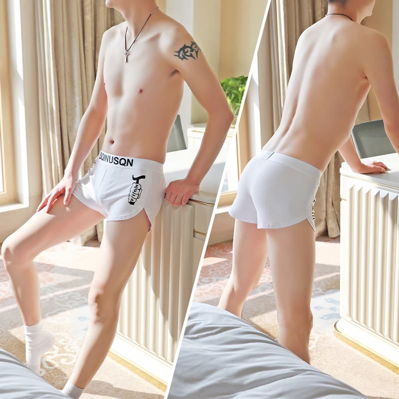 Personalized Men's Underwear Sports Boxers Cotton Large Size New Sexy Trendy Men's Youth Loose Bottom Men's Pants