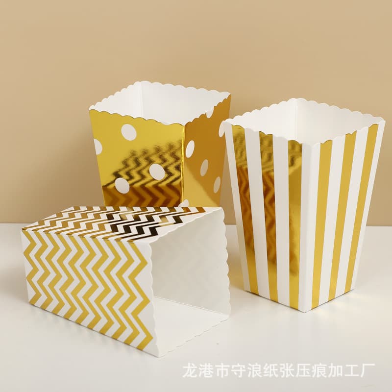 Free Shipping from Longgang Manufacturer, Ready Stock of Popcorn Boxes in Various Styles, Fast Delivery, Export Quality to Europe and America