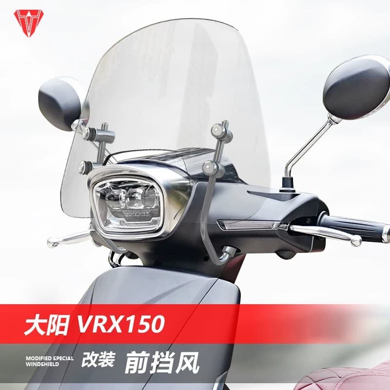 Compatible with Dayang VRX150 Front Windshield Retro Clear Windshield Custom Chest Guard Rain Shield
