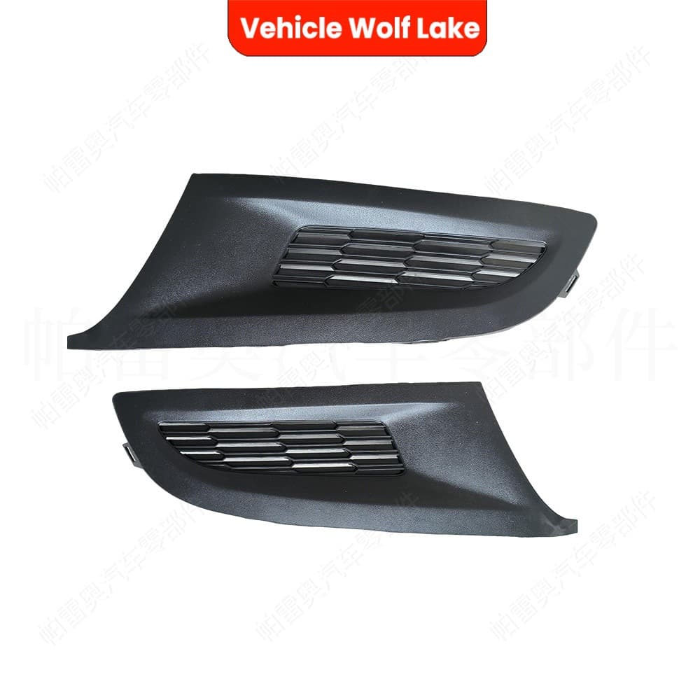 Compatible with Volkswagen Polo 6R 2009-2013 Fog Light Frame, No Hole, Front Bumper Fog Light Cover Lower Grille Trim Frame