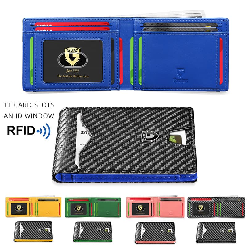 Amazon TK popular RFID men's wallet business gift card bag wallet wallet men's high-end dollar clip