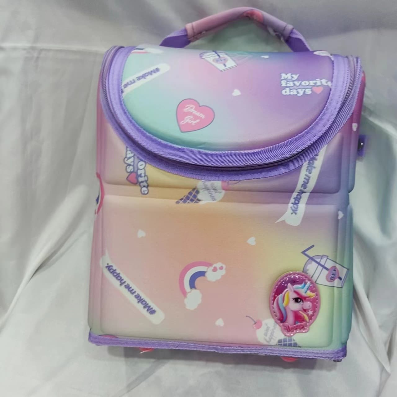 New Cartoon Insulated Lunch Bag for Travel Picnic, Student and Office Lunch Box Carrier
