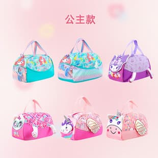 Cartoon anime boys and girls shoulder bag, stylish printed large capacity kids hand travel bag, new children's bag