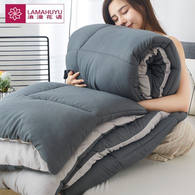 Quilt Thickened Winter Quilt Warm Cotton Quilt Winter All-Season Air Conditioning Duvet Student Inner Dormitory Single/Double