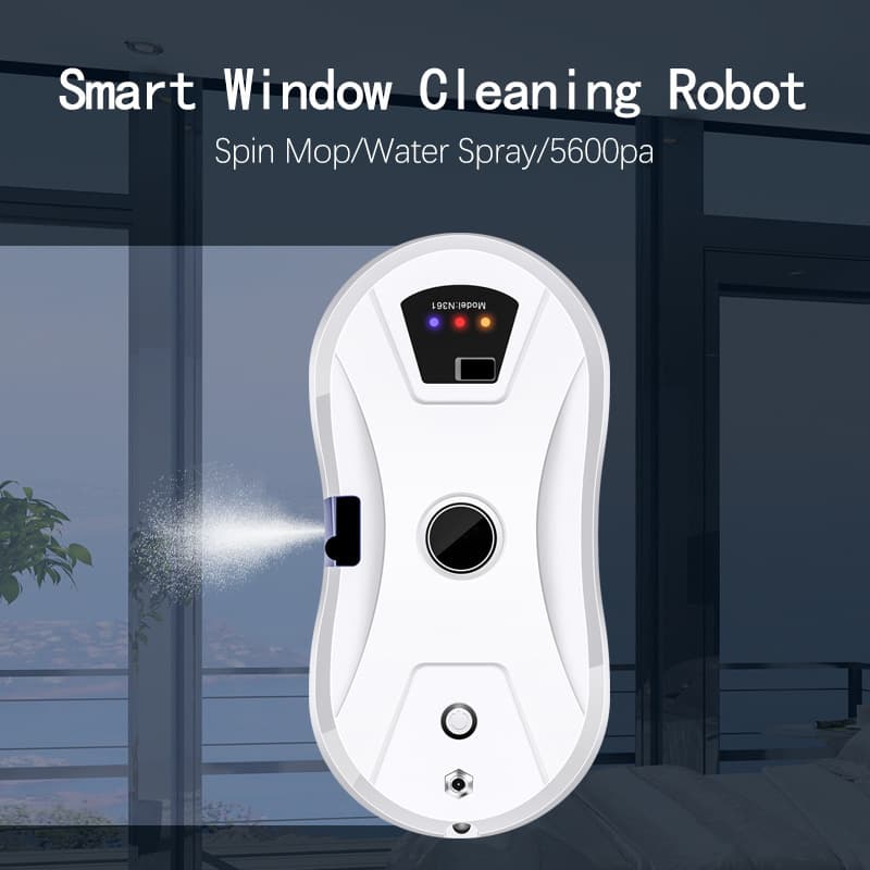 Factory direct supply of cross-border cleaner robot, water spray model, intelligent window cleaning robot RZ1-11, 14s window cleaning time.