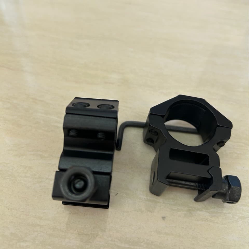 25mm/30mm Scope Mount Dual Screw Rail Mount Aluminum Alloy Scope Clamp Factory Wholesale