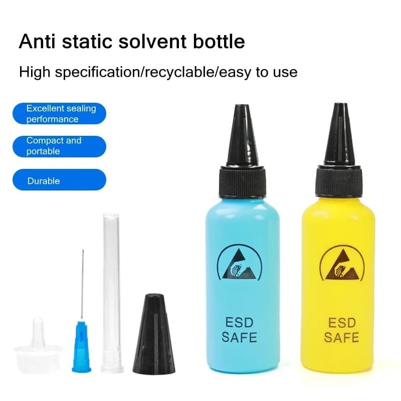 Cross-border hot selling alcohol bottle mobile phone repair rosin washing board hydrolyzed glue plastic bottle dispensing bottle repair