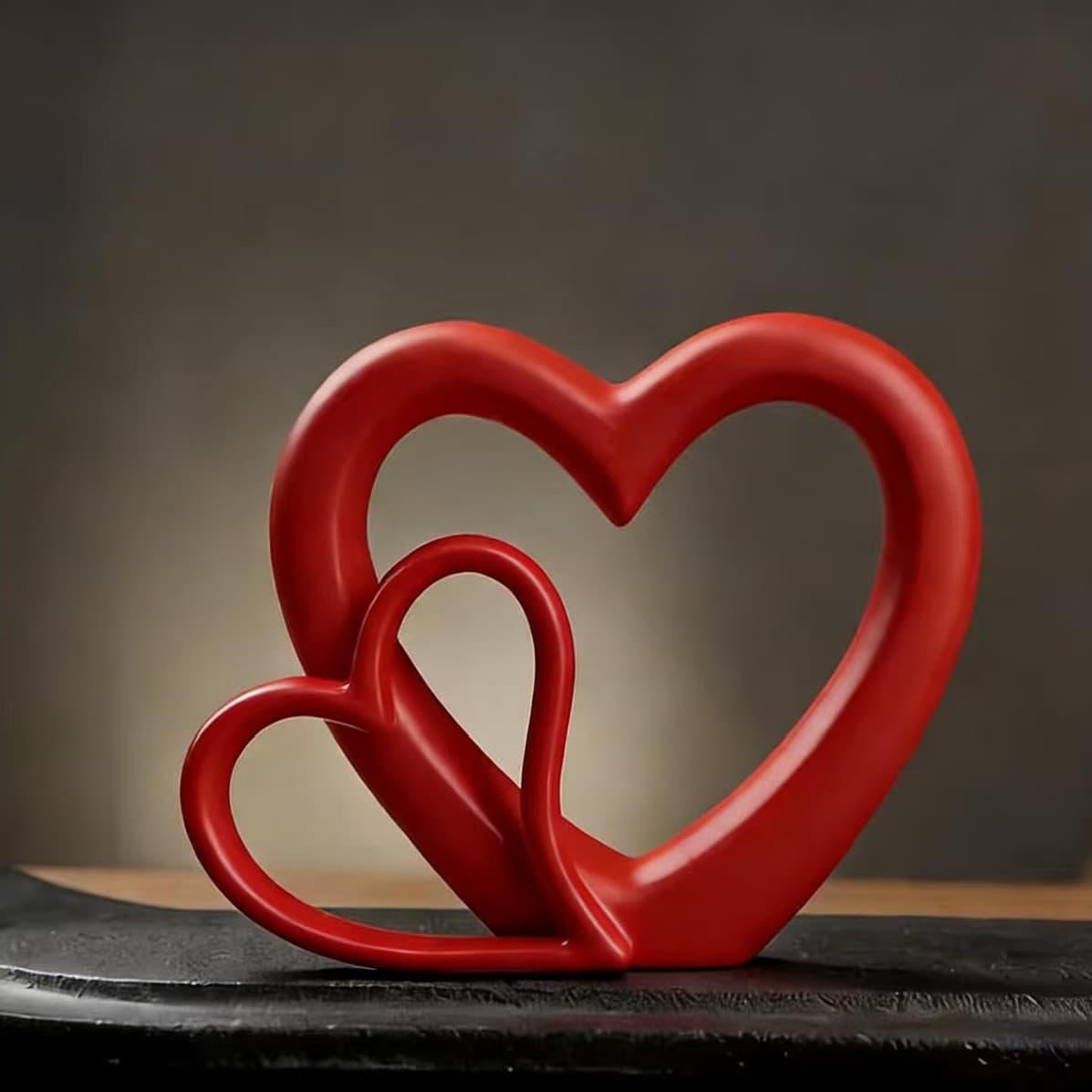 Cross-border Heart-shaped Valentine's Day Gift Box 3D Printed Double Heart Gift