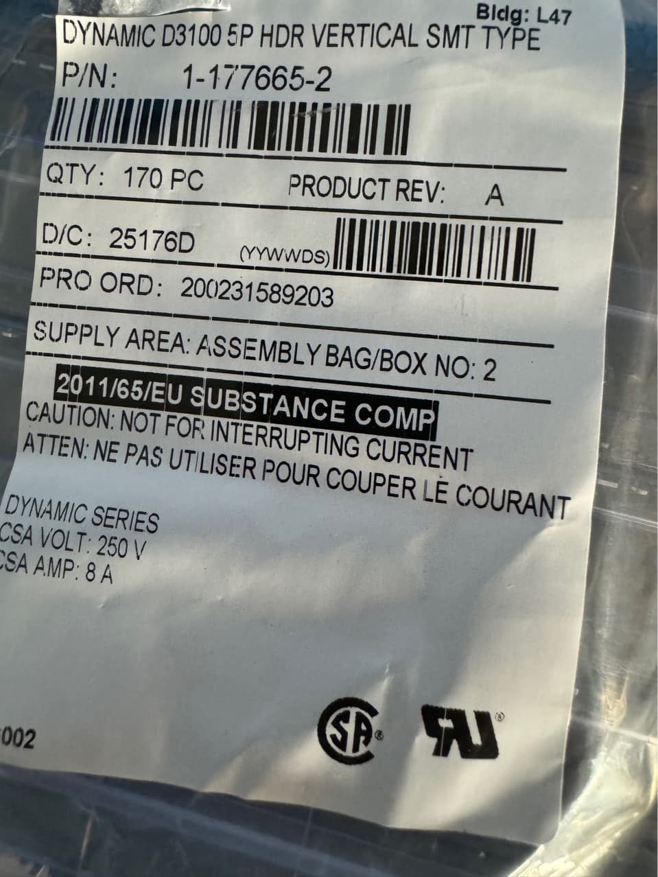 1-177665-2 Genuine Connector