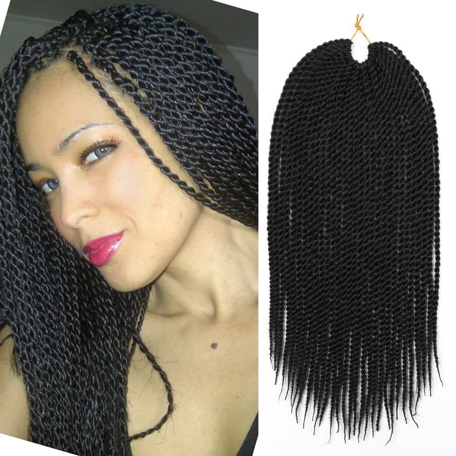 Chemical Fiber Hand-Rubbed Two-Strand Fine Wig, Dreadlocks, Senegalese Twist Hair Extensions, Dreadlocks