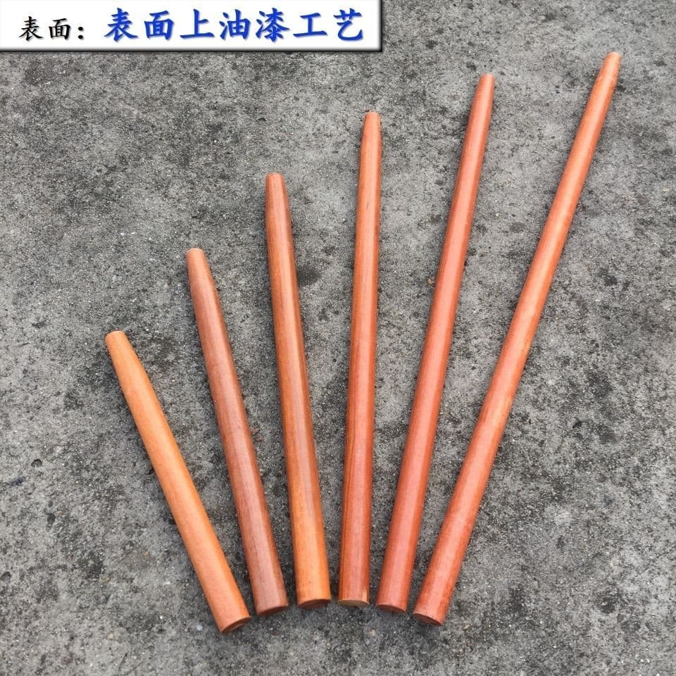 Factory-direct hard mixed wood handles for scythes, firewood knives, spatulas, and small hoes - oak, locust wood, in stock wholesale
