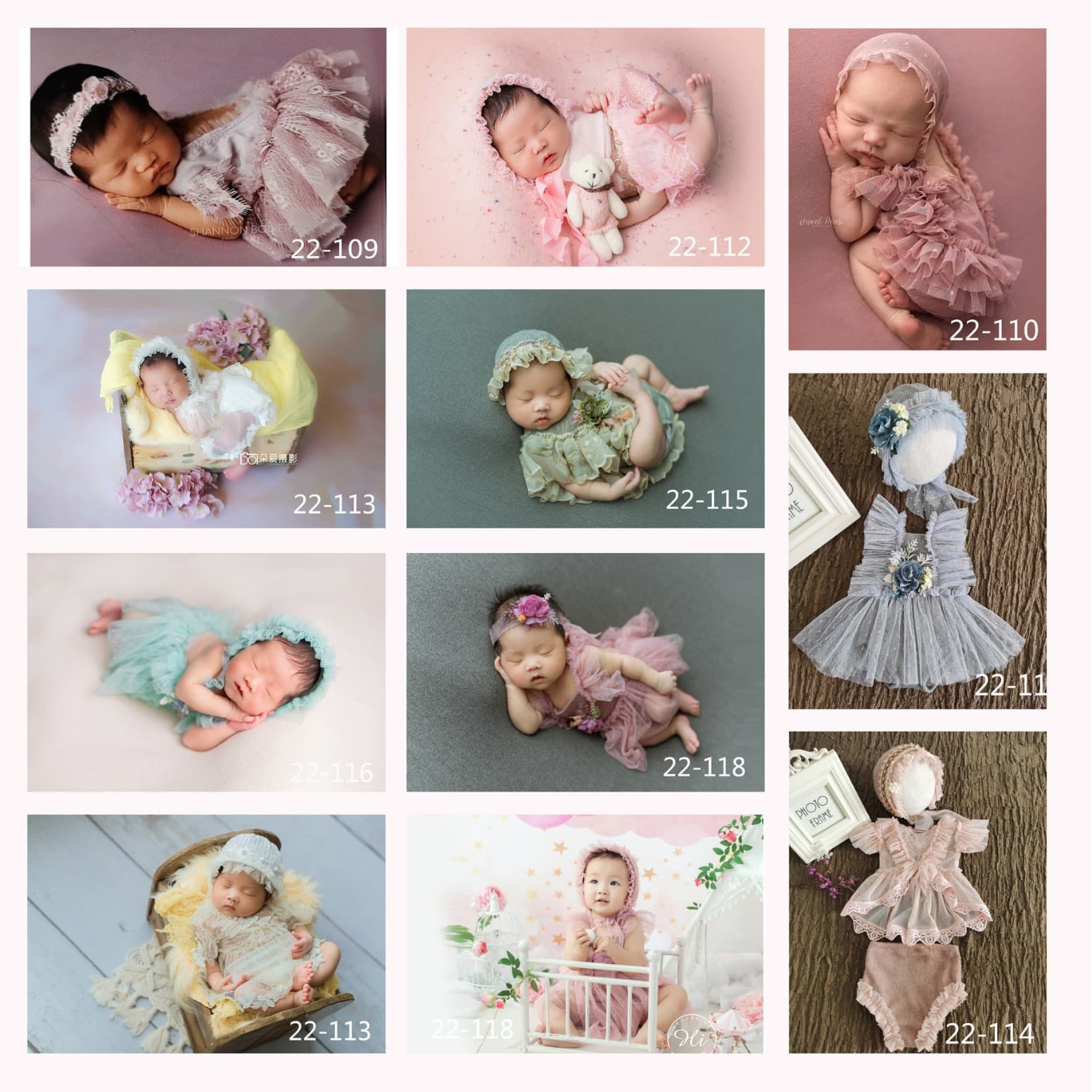 New Children's Photography Outfit Baby Theme Clothing Foreign Trade Photo Shoot Full Moon 100 Days Newborn Baby Portrait
