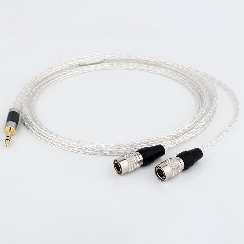 Silver Plated Upgrade Cable for Mr Speakers Ether Alpha Dog Prime Headphones 2.5/4.4 Balanced OCC Core Material