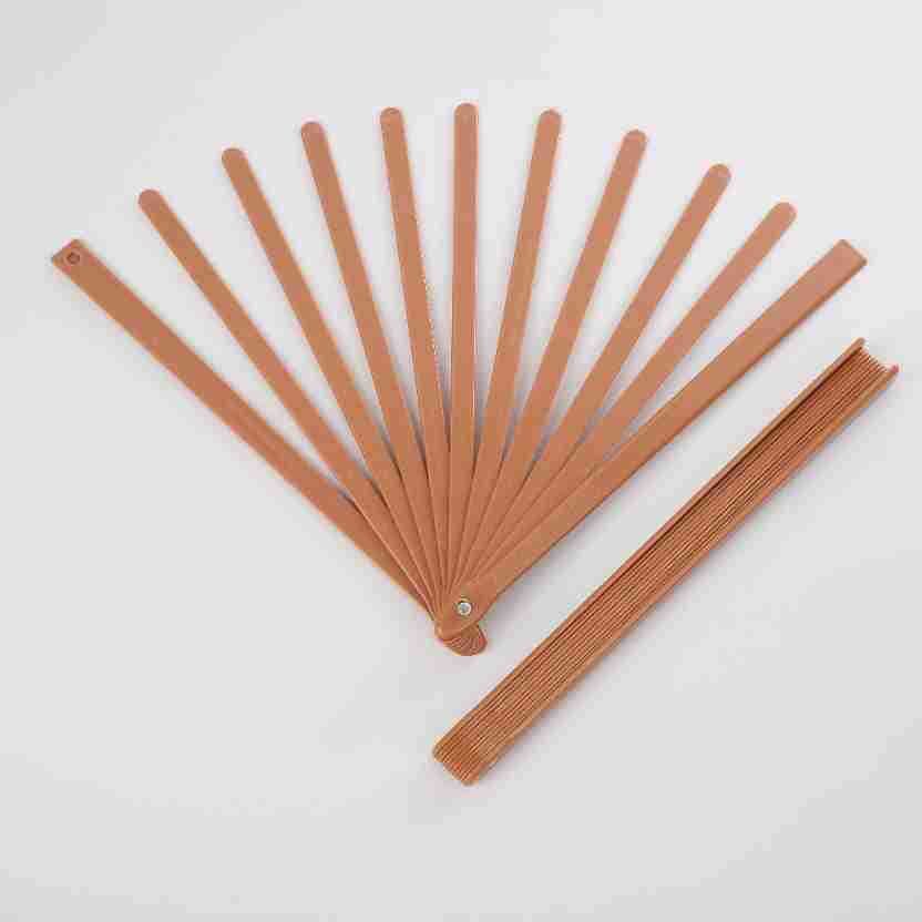 Creative DIY Folding Fan Ribs, Flat Plain Surface Sound Fan Plastic Rib Frame, Light Coffee Color, Ancient Style Folding Fan Accessories